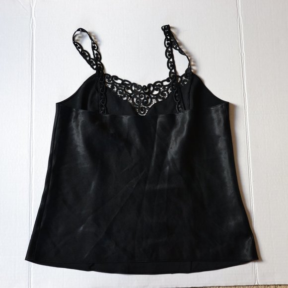 Marks & Spencer Black Camisole with lace detail - Picture 2 of 5